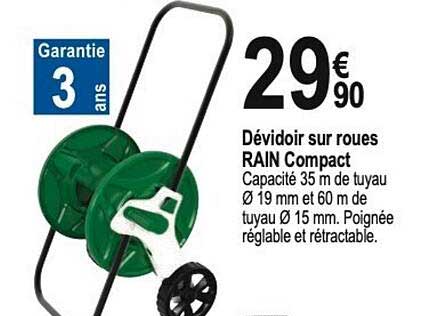 dévidoir sur roues rain compact