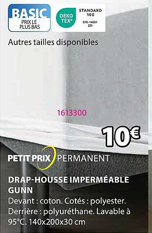 drap-housse imperméable gunn