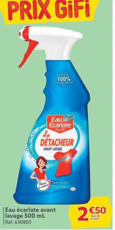 eau écarlate avant lavage 500 ml