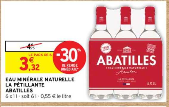 eau minérale naturelle la pétillante abatilles