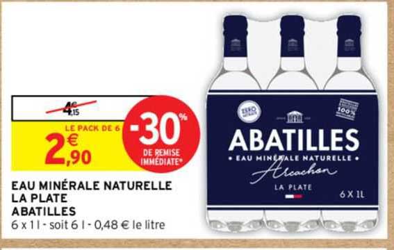 eau minérale naturelle la plate abatilles
