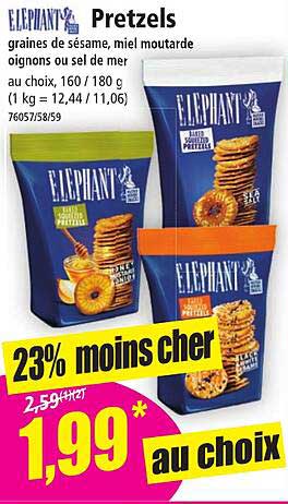 éléphant pretzels