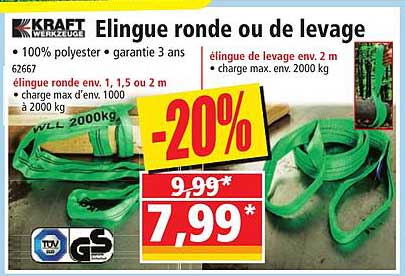 élingue ronde ou de levage kraft werkzeuge