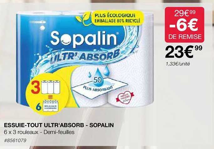 essuie-tout ultr'absorb - sopalin