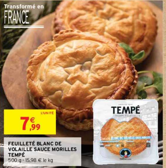 Feuilleté Blanc De Volaille Sauce Morilles Tempé