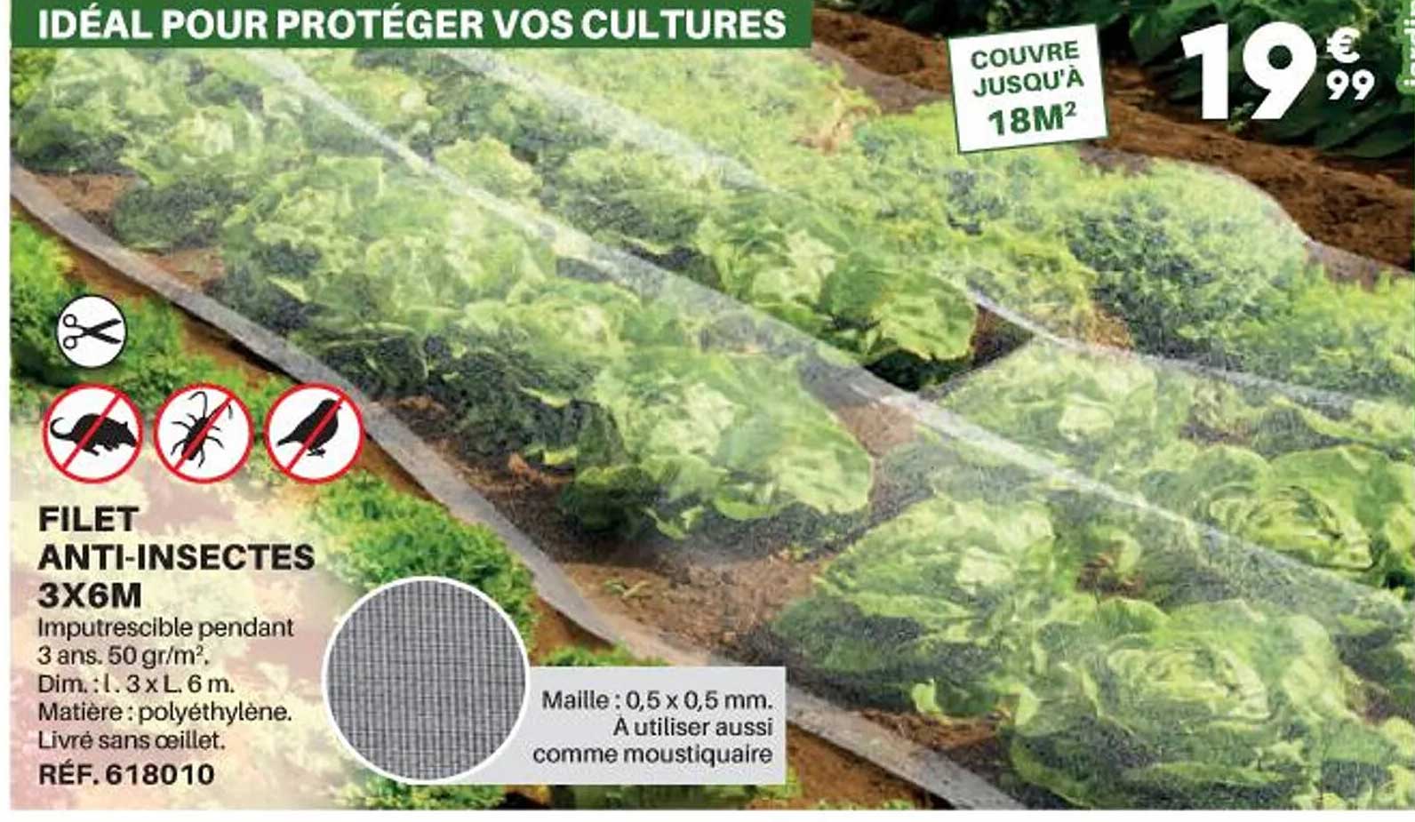 filet anti-insectes 3x6m