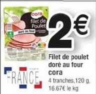 Filet De Poulet Doré Au Four Cora