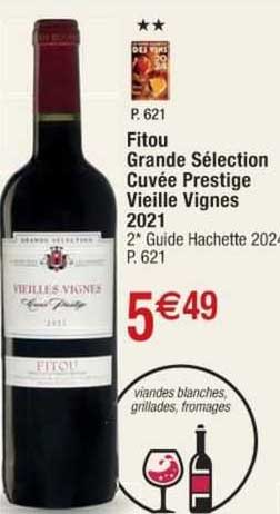 fitou grande sélection cuvée prestige vieille vignes 2021