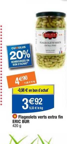 flageolet verts extra fin eric bur