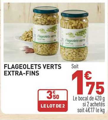 flageolets verts extra-fins