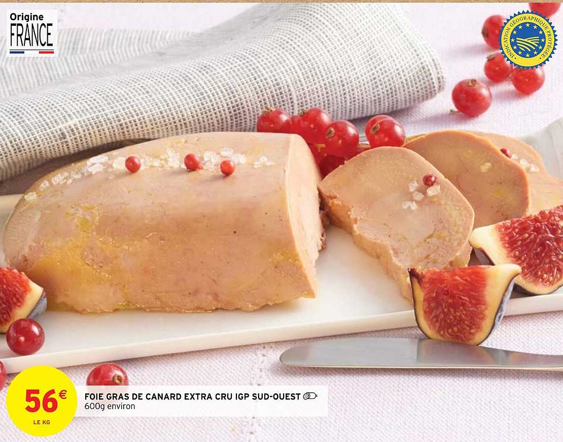 Foie Gras De Canard Extra Cru Igp Sud-ouest