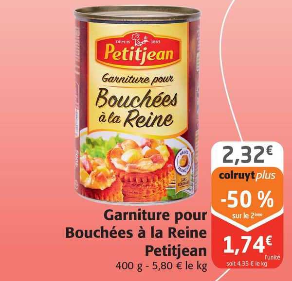 garniture pour bouchées à la reine petitjean