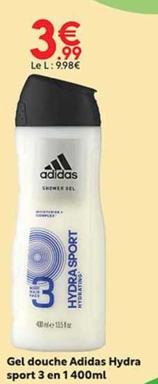 gel douche adidas hydra sport 3 en 1