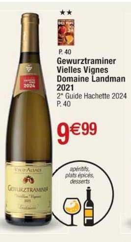 gewurztraminer vieilles vignes domaine landman 2021