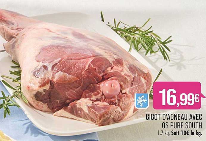 gigot d'agneau avec os pure south