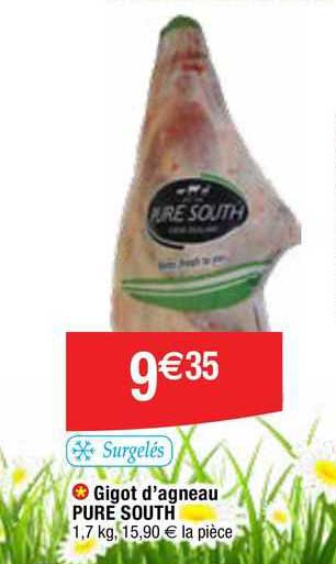 gigot d'agneau pure south