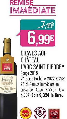 graves aop château l'arc saint pierre