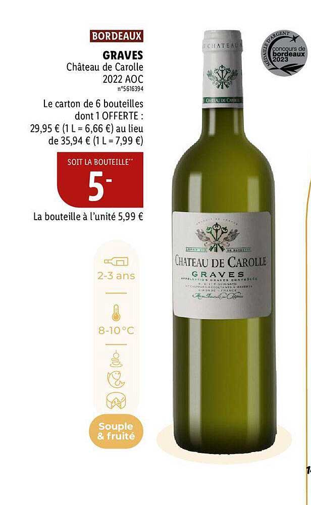 Graves Château De Carolle 2022 Aoc