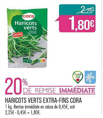 haricots verts extra-fins cora