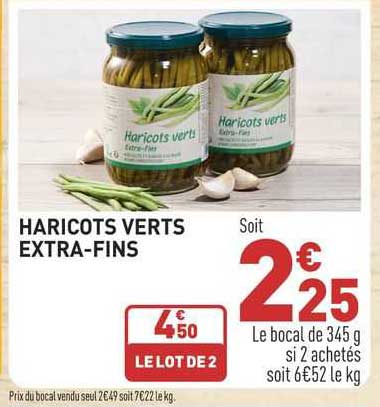 haricots verts extra-fins