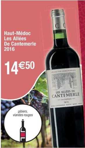 haut-médoc les allées de cantemerle 2016