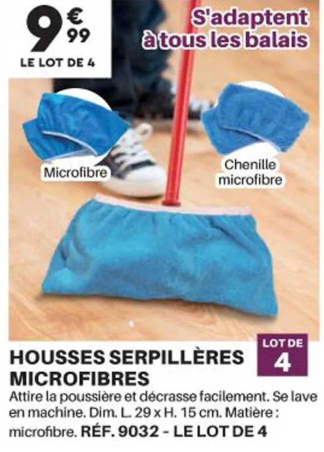 housses serpillères microfibres