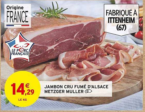 jambon cru fumé d'alsace metzger muller