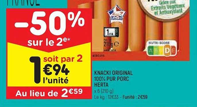 kancki original 100% pur porc herta