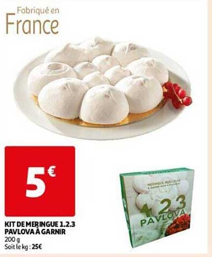 kit de meringue 1.2.3 pavlova à garnir