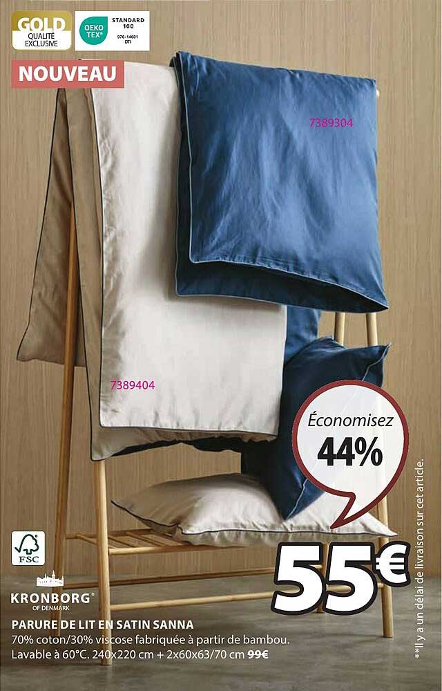 Kronborg Parure De Lit Satin Sanna