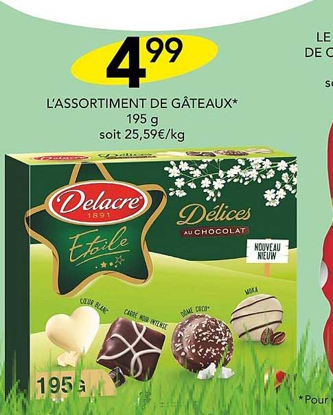 l'assortiment de gâteaux