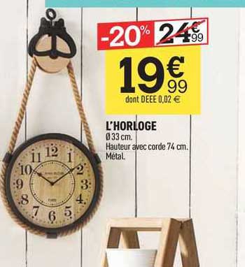 l'horloge