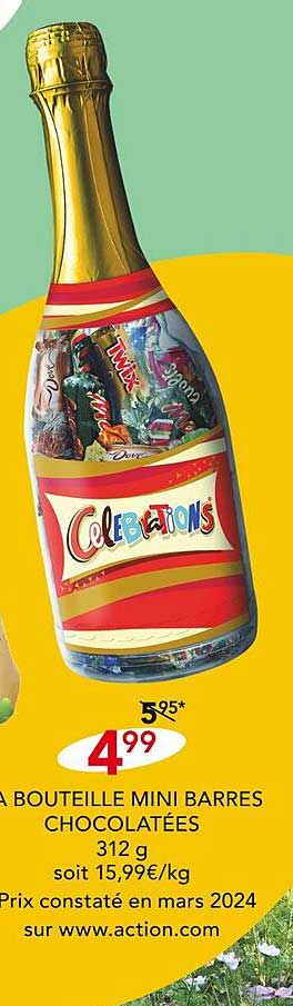 La Bouteille Mini Barres Chocolatées