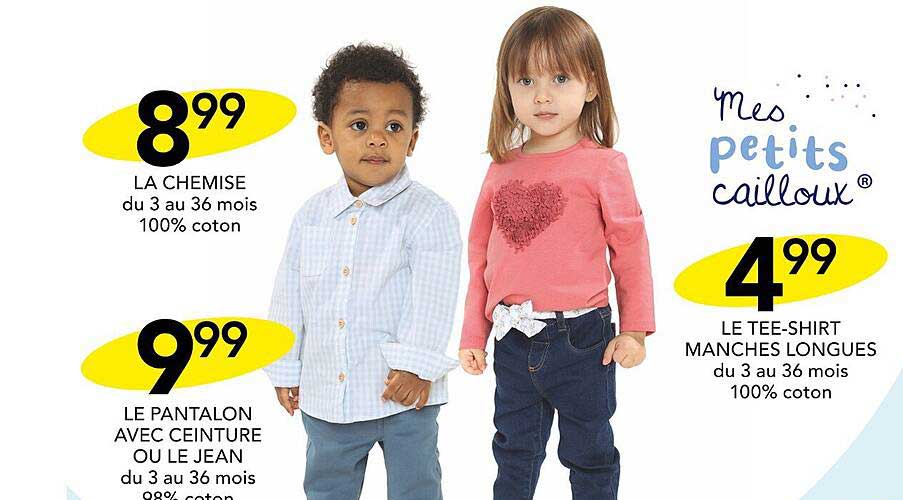 la chemise, le pantalon avec ceinture ou le jean, le tee-shirt manches longues