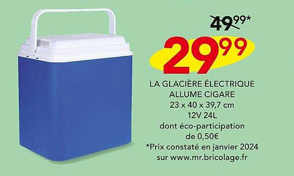 la glacière électrique allume cigare