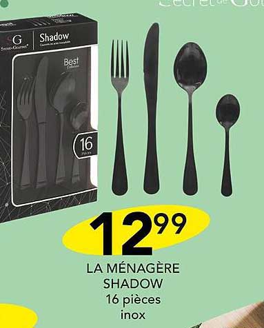 la ménagère shadow 16 pièces