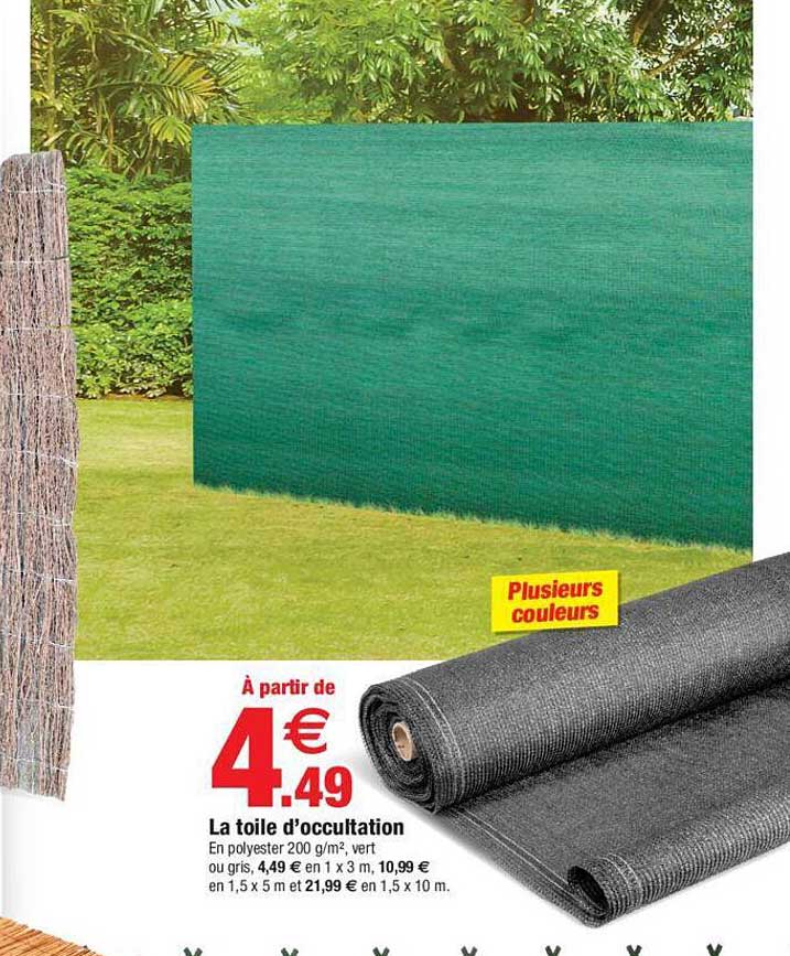 la toile d'occultation