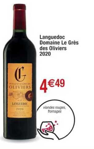 languedoc domaine le grès des oliviers 2020