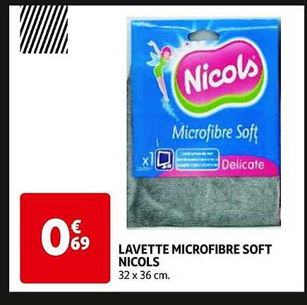 lavette microfibre soft nicols