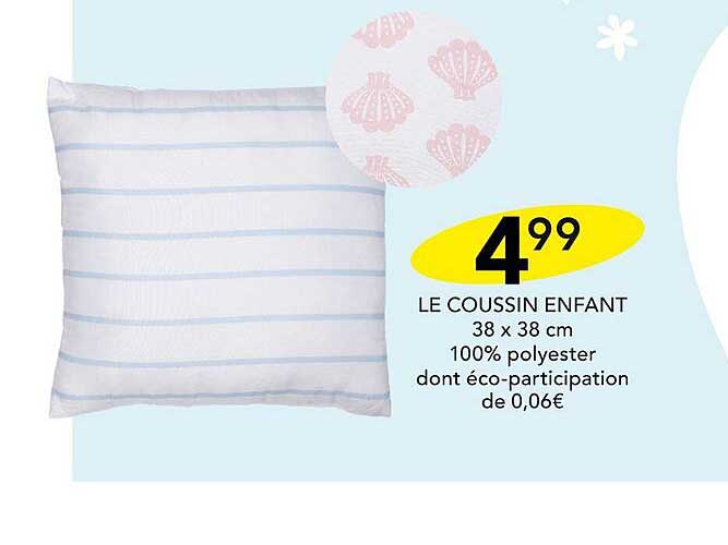 Le Coussin Enfant 38 X 38 Cm