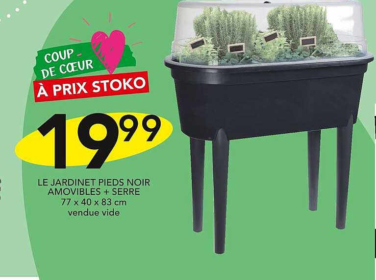 le jardinet pieds noir amovibles + serre