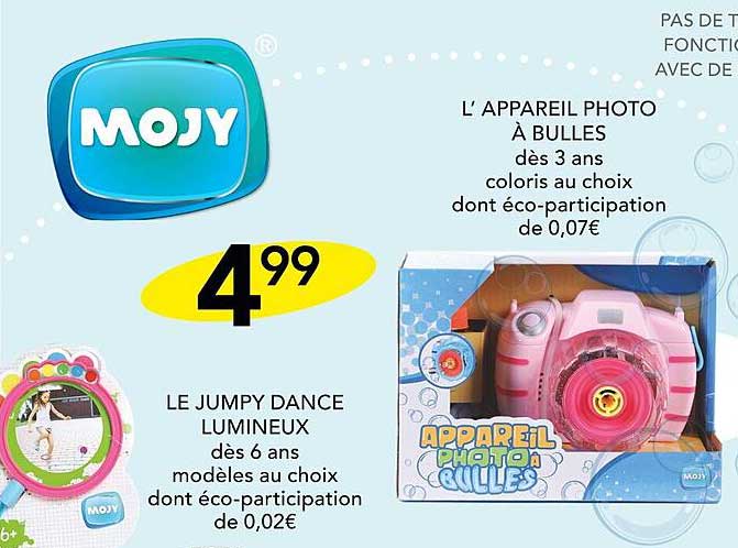 le jumpy dance lumineux l'appareil photo à bulles