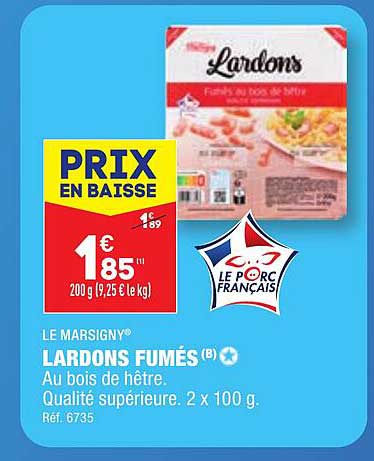 Le Marsigny Lardons Fumés