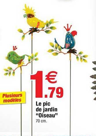 le pic de jardin "oiseau"