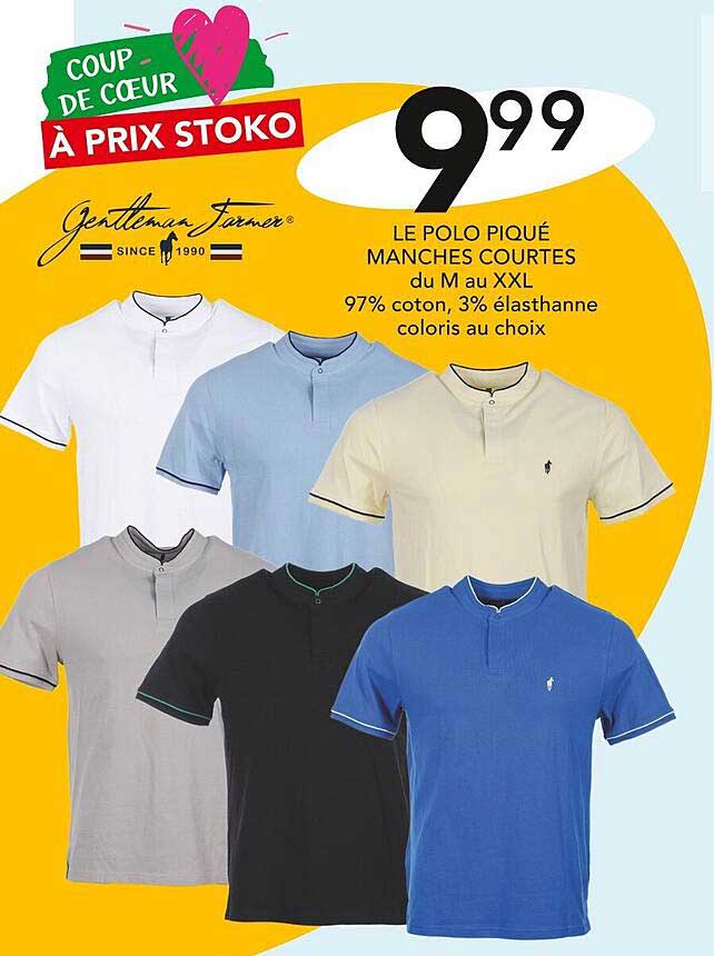le polo piqué manches courtes