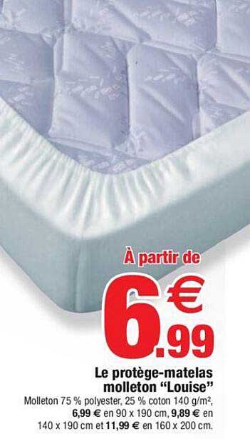 le protège-matelas molleton "louise"