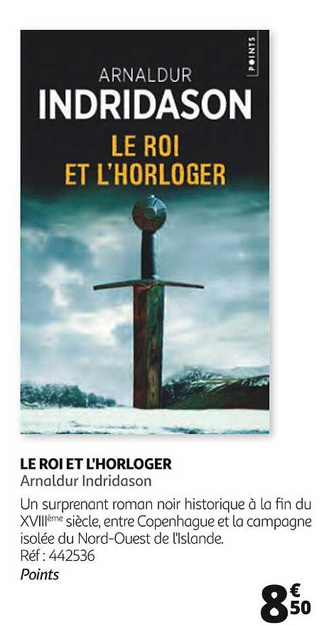 le roi et l'horloger arnaldur indridason