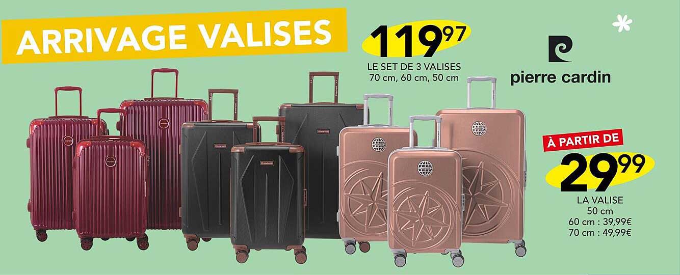 Le Set De 3 Valises La Valise Pierre Cardin
