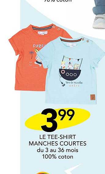 le tee-shirt manches courtes