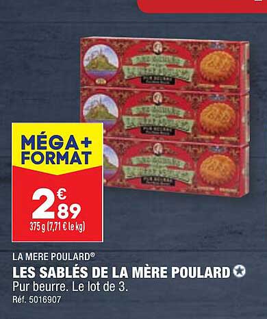 Les Sablés De La Mère Poulard La Mère Poulard